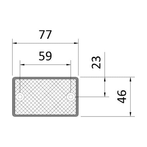 Maypole 2 X Self Adhesive Front Clear Reflector Pk2