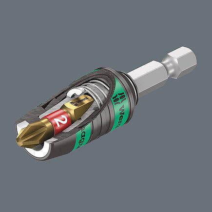 Wera 887/4 RR SB Rapidaptor Universal Bit Holder with ring magnet - 1/4" x 57 mm