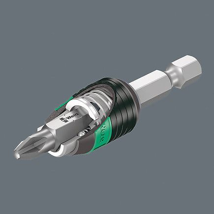Wera 887/4 RR SB Rapidaptor Universal Bit Holder with ring magnet - 1/4" x 57 mm