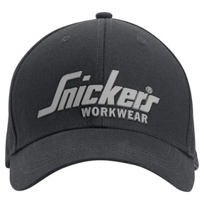 Snickers 9041 Logo Baseball Cap Black