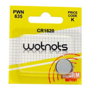 Wot-Nots Car Alarm Coin Cell Battery CR1620 - Lithium 3V