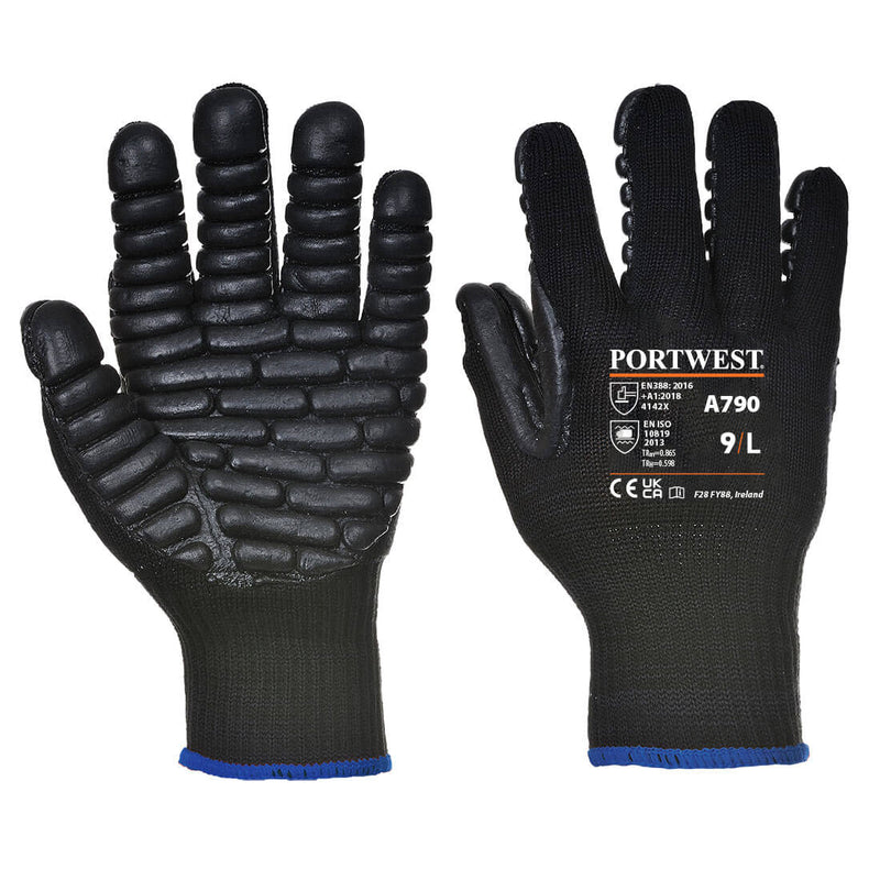 Portwest Anti Vibration Glove Black