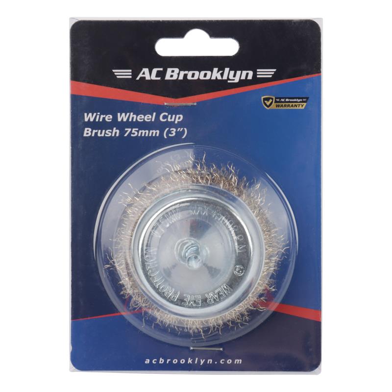 AC Brooklyn 3" Wire Wheel Cup Brush 75mm