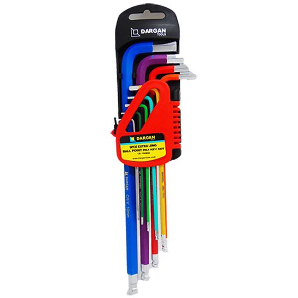 Dargan Extra Long Ball Point Hex Key | 9 piece