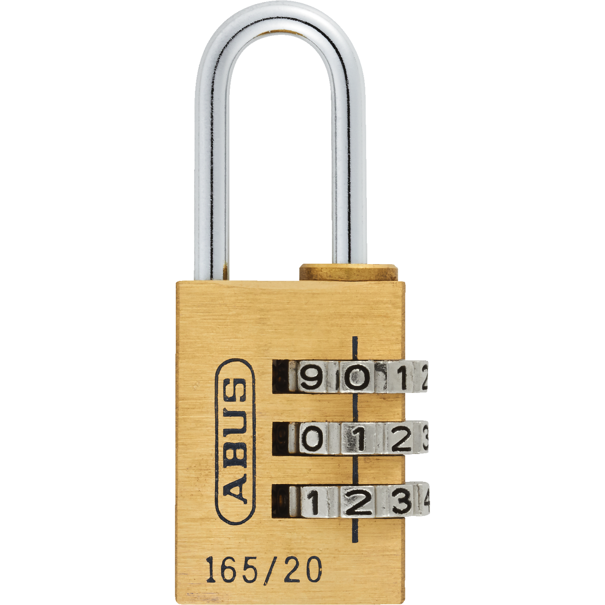 Abus 165 Combination Padlock | Brass