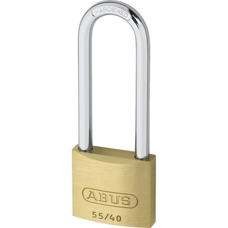Abus 55 Series Brass Long Shackle Padlock | 63mm