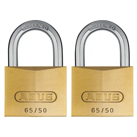 Abus 65 Twin Brass Padlock 50mm