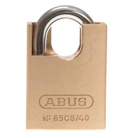 Abus Brass 65CS/40 Closed Shackle Padlock