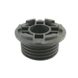 A dark grey plastic threaded fitting or connector with a flanged, ribbed design, shown on a plain white background.
Ama Oil Pump Drive – Oleo-Mac | M16 x 1.5 Fuel Filter