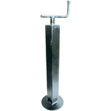 A dark grey cast-iron stand with a square base, a vertical post, and a T-shaped handle extending from the top, isolated on a white background.
Ama Parking Jack Square Profile – 620mm – 300kg
