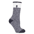 Heat Holders Ladies Twist Socks Snowdrop