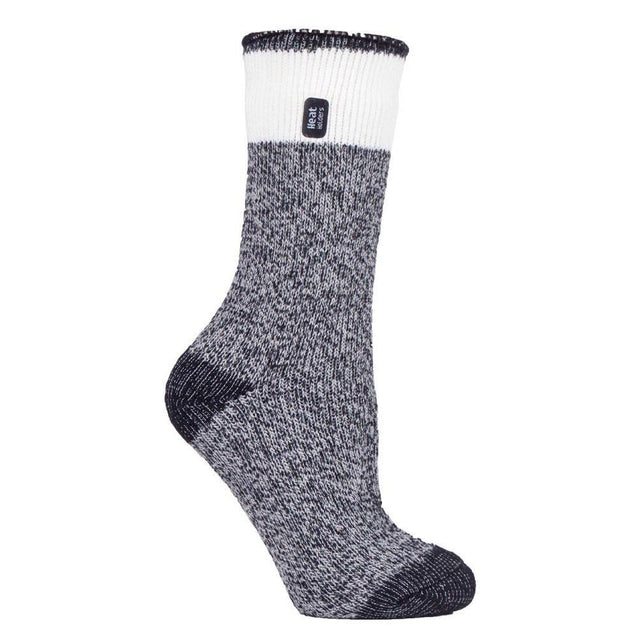 Heat Holders Ladies Twist Socks Snowdrop