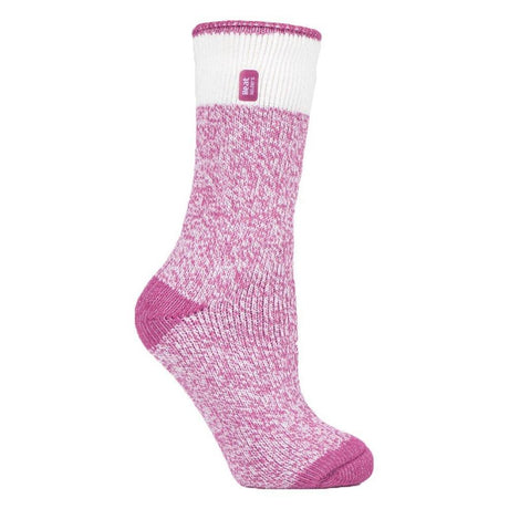 Heat Holders Ladies Twist Socks Snowdrop