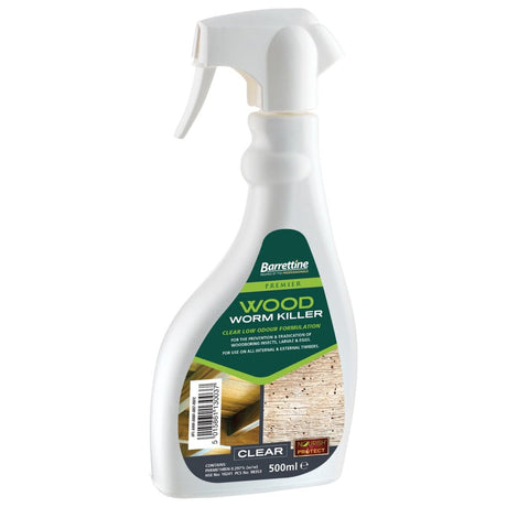 Barrettine Woodworm Killer Treatment Spray - 500ml