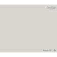 A flat, solid warm light gray-beige color swatch with the Prestige. brand name in the top right and the text 'Beach O2' in the bottom right.