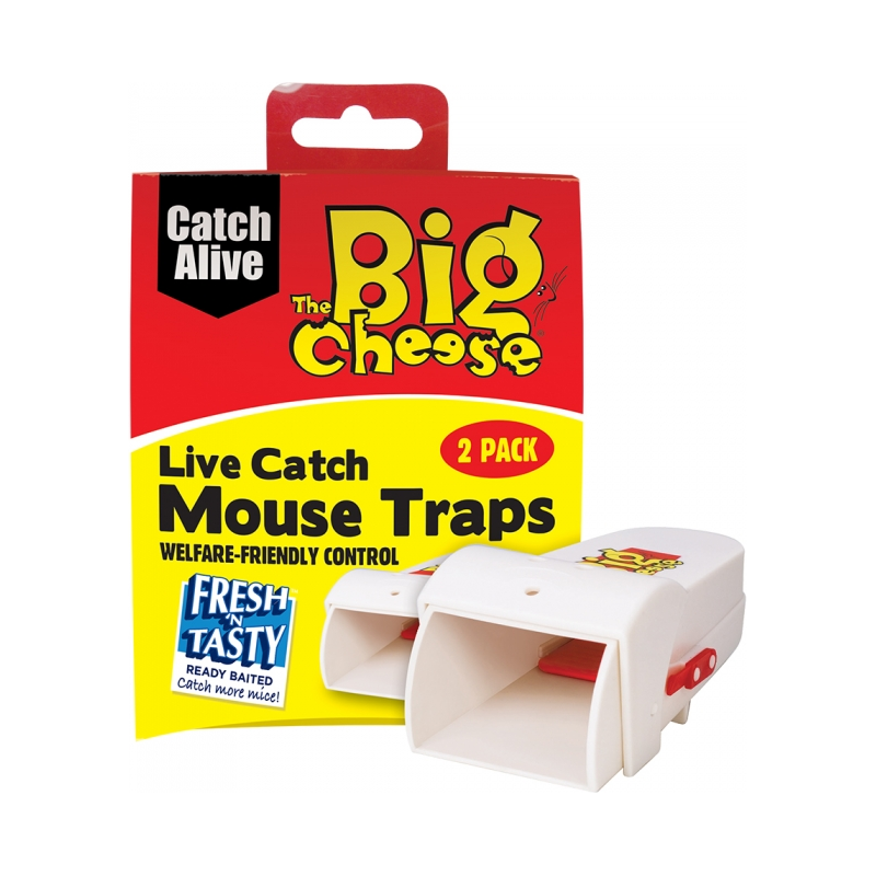 Big Cheese Live Catch Mouse Trap 2 Pack
