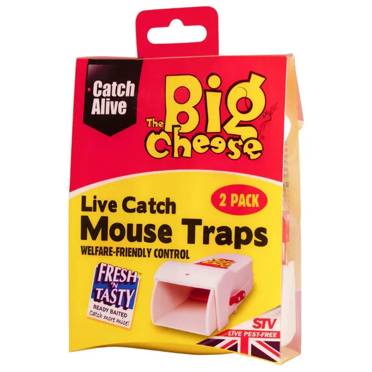 Big Cheese Live Catch Mouse Trap 2 Pack