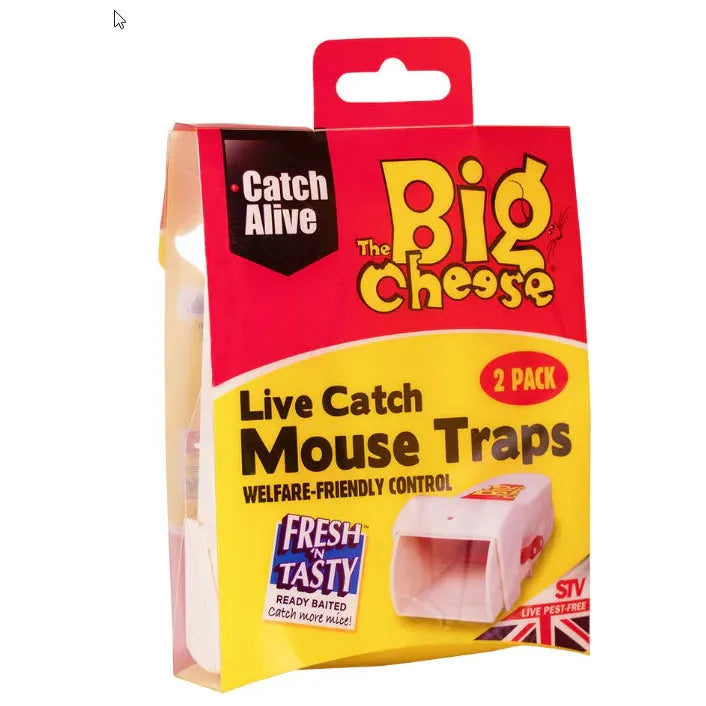 Big Cheese Live Catch Mouse Trap 2 Pack
