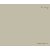 Prestige Boot Room
A solid color swatch card for Prestige Boot Room 81, featuring a warm taupe-beige background with the Prestige logo in the top right and 'Boot Room 81' in the bottom right.