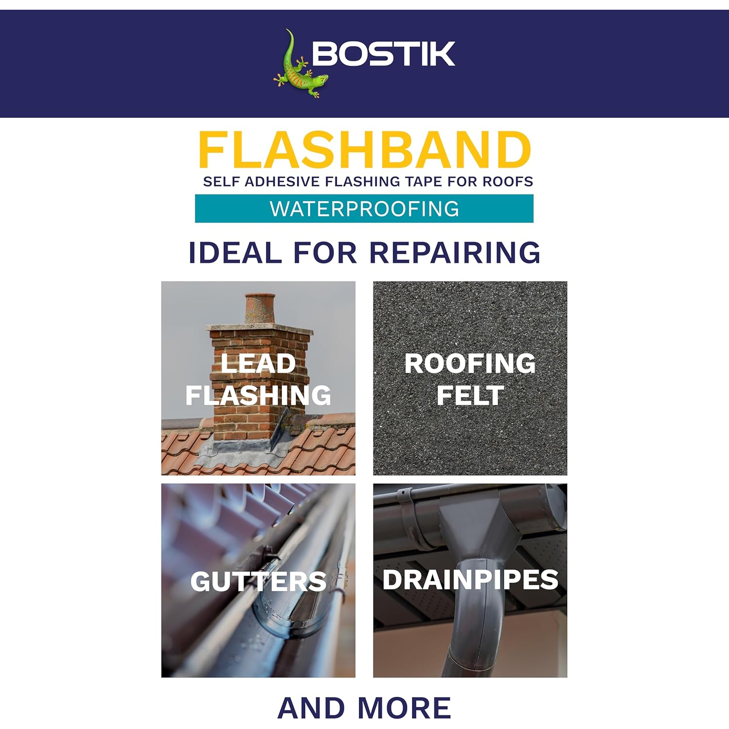 Bostik EVO Flashband Roll | Grey - 100mm x 10m