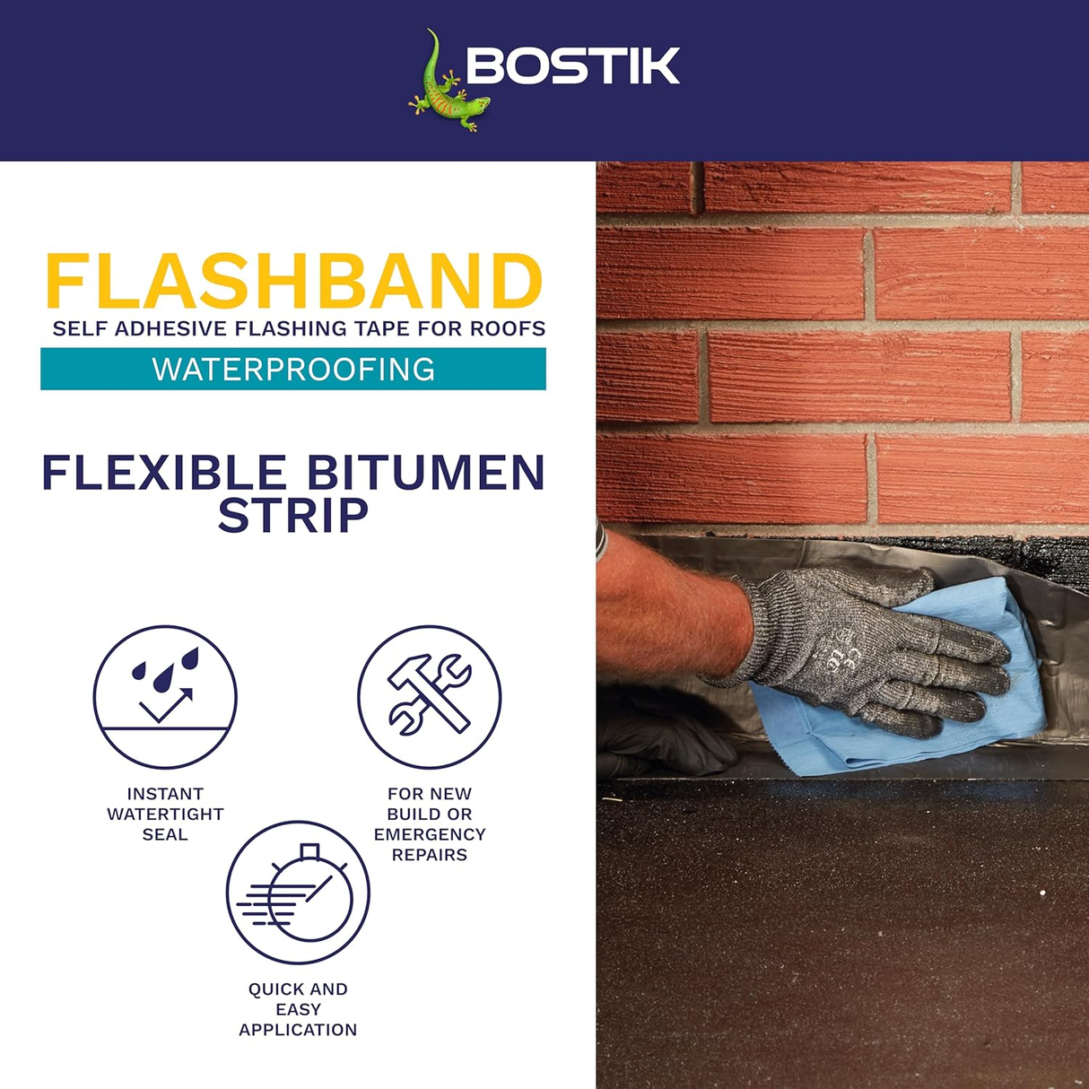 Bostik EVO Flashband Roll | Grey - 100mm x 10m