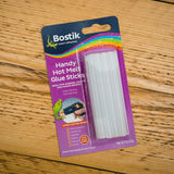 Bostik Hot Melt Glue Stick Permanent Gel Transparent Clear 6mm