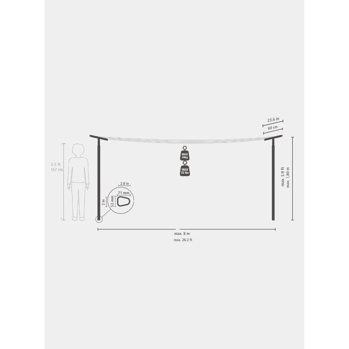 Brabantia HangOut Washing Lines with Poles
