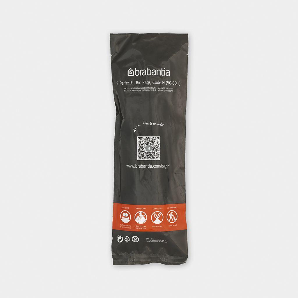 Brabantia Perfit Fit 10 Bin Bags - 50-60L