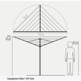 Brabantia Rotary Dryer Topspinner