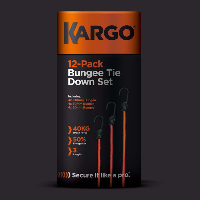 Kargo Bungee Hook Tie down| Pack of 12