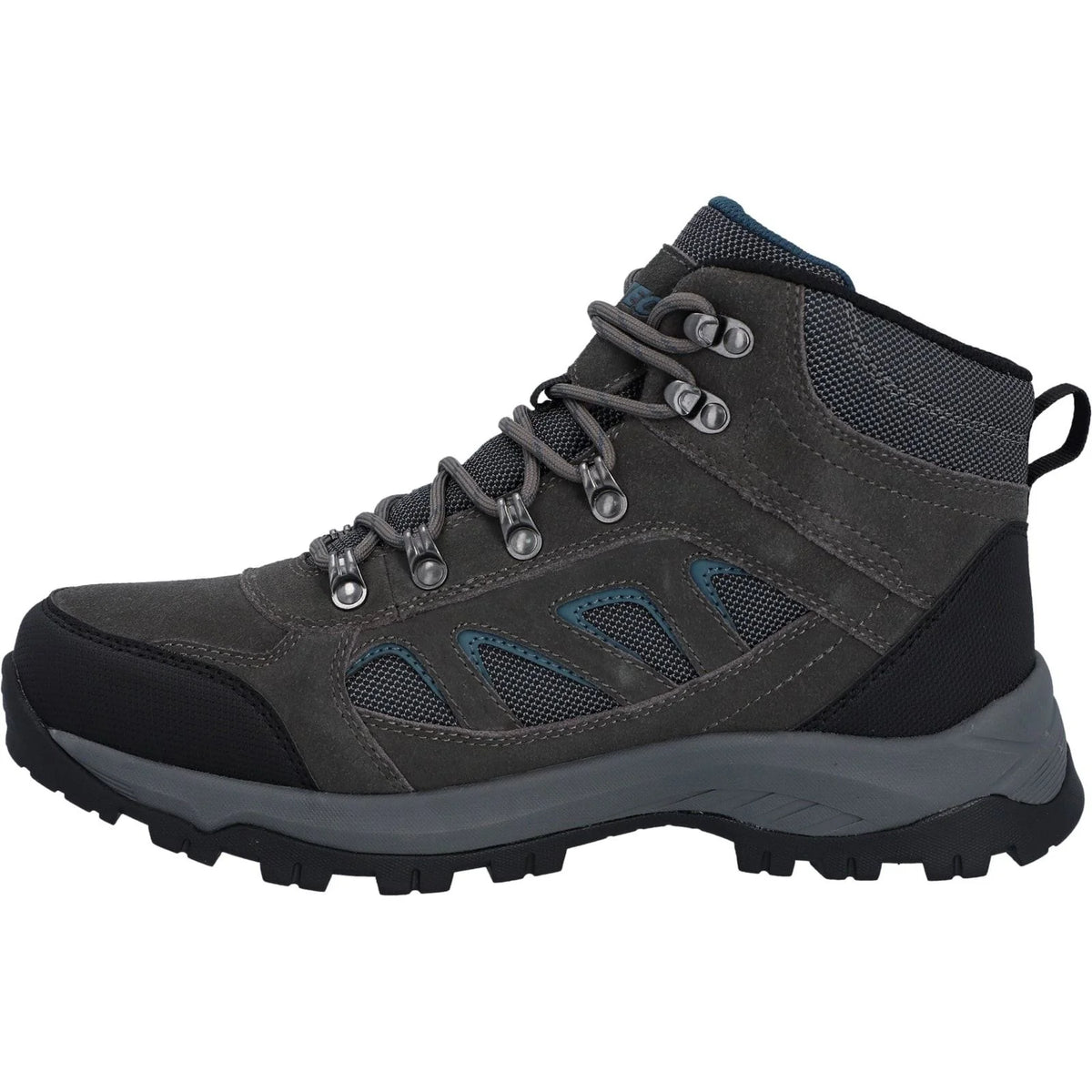 Shop Hi-Tec Men's Bandera Expedition Hiker in Gull Grey/Harbour Mist at Ted Johnsons. Durable, comfortable hiking footwear for outdoor adventures in Ireland.