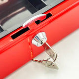 Sterling Combination Lock Cash Box | 200mm red