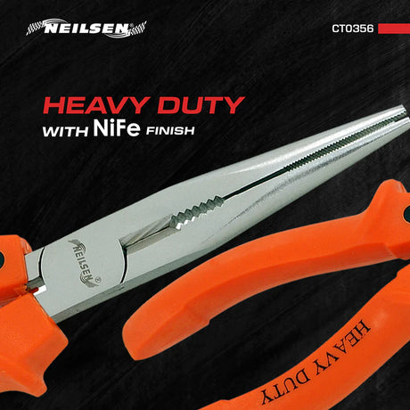 Neilsen CT0356 Long Nose Pliers - 8in