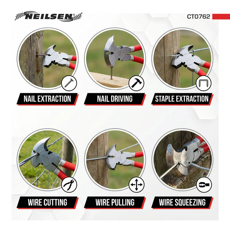 Neilsen CT0762 Fencing Pliers - 10.5in 