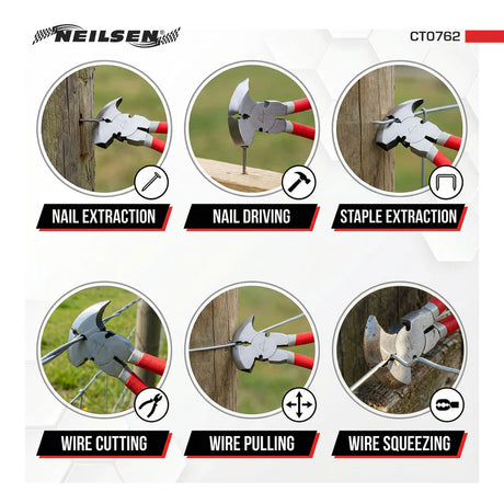 Neilsen CT0762 Fencing Pliers - 10.5in 