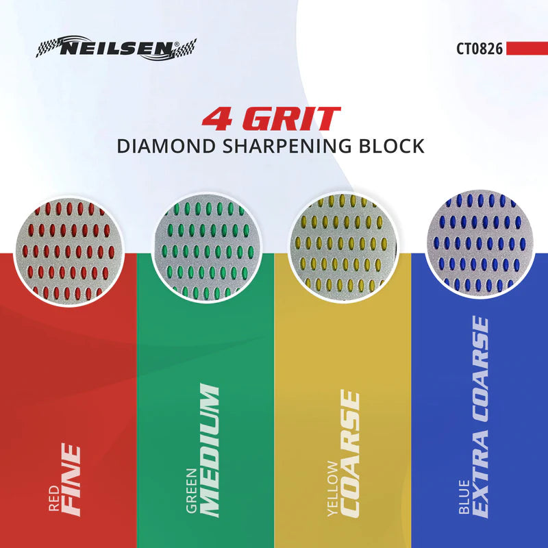 Neilsen CT0826 Diamond Sharpening Block | 4 Grit