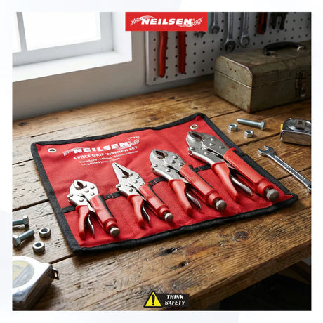Neilsen CT1438 Locking Plier Set | 4 piece 