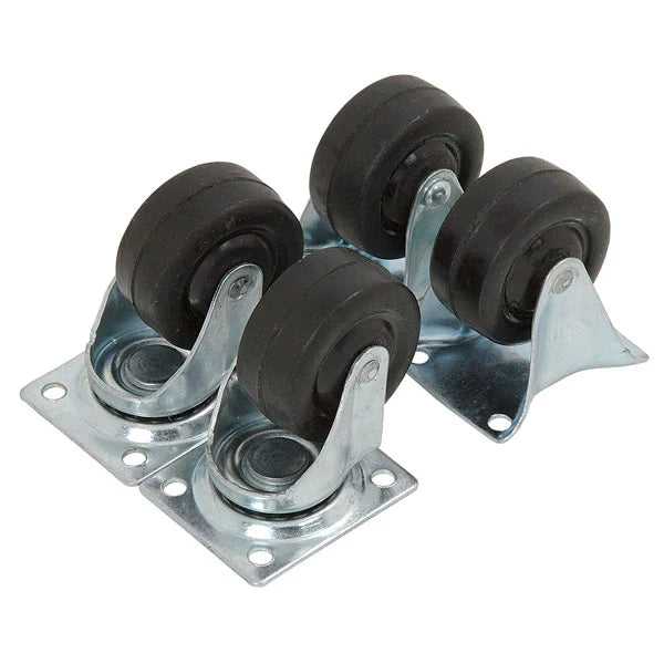 Neilsen CT1833 Castor Wheels - 40mm x 4 