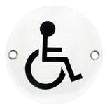 Carlisle Brass Eurospec "Disabled" Symbol Disc Stainless Steel | 76mm 