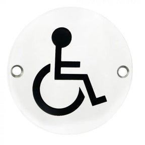 Carlisle Brass Eurospec "Disabled" Symbol Disc Stainless Steel | 76mm 