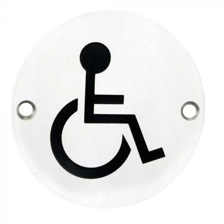 Carlisle Brass Eurospec "Disabled" Symbol Disc Stainless Steel | 76mm 