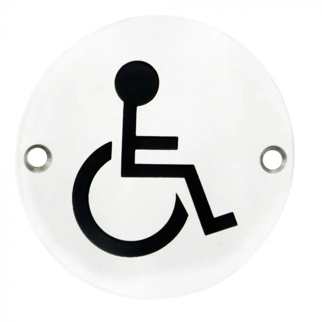 Carlisle Brass Eurospec "Disabled" Symbol Disc Stainless Steel | 76mm 