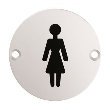 Carlisle Brass Eurospec 'Female' Symbol Satin Stainless Steel | 76mm 