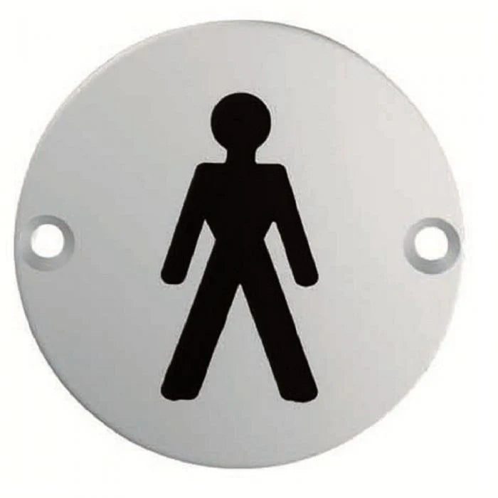 Carlisle Brass Eurospec 'Male' Symbol Satin Stainless Steel | 76mm