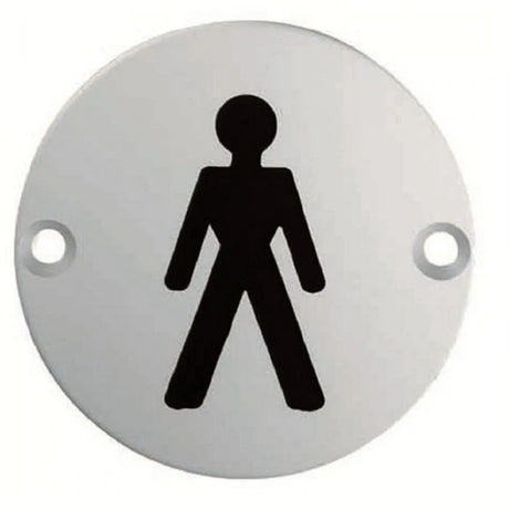 Carlisle Brass Eurospec 'Male' Symbol Satin Stainless Steel | 76mm