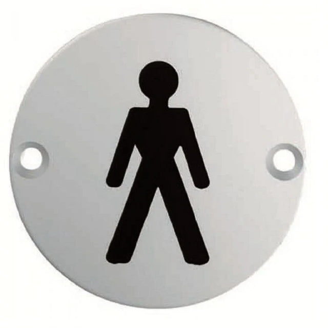 Carlisle Brass Eurospec 'Male' Symbol Satin Stainless Steel | 76mm