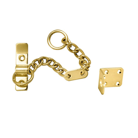 Carlisle Brass Heavy Duty Door Chain Polished Brass