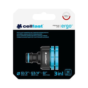 Cellfast Ergo Connector With Female Thread 0.5-0.75 - 1 Inch