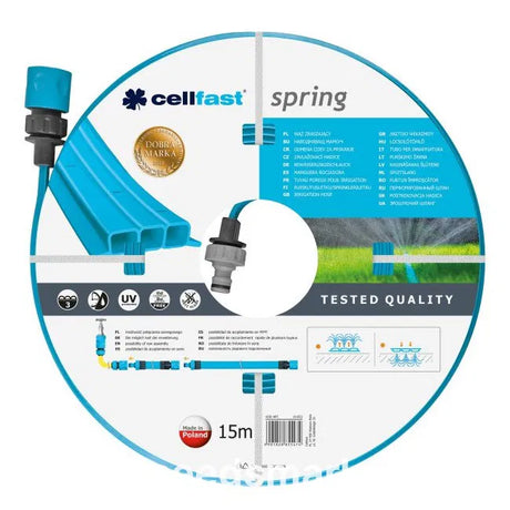 Cellfast Spring Irrigation Garden Hose - 15 m