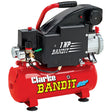 Clarke Compressor Only 1HP 8L 4.2CFM Bandit V